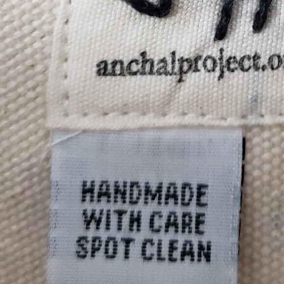 Anchal Project Pouch Cosmetic School Utility Batik Hippie Boho Orange Green - Picture 10 of 11